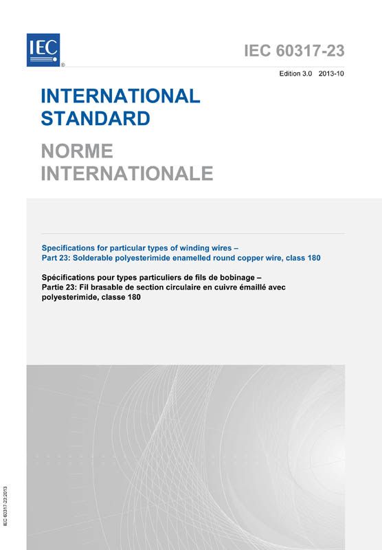 Cover IEC 60317-23:2013